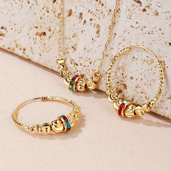 A Necklace and A Pair of Earrings, Perfect Accessories for Women's Holiday Parties, Creative Jewelry Gifts