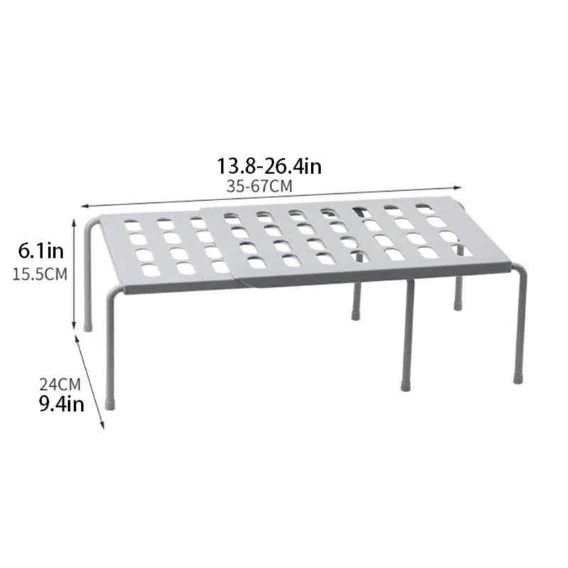 Kitchen Retractable Shelves, Cupboard Dish Racks, Kitchenware Condiment Storage Racks, Kitchen Spice Racks Storage Shelves