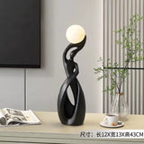 Abstract Art Statue - Nordic Living Room Floor Sculpture, Luminous Home Decor Ornament, Housewarming Gift