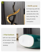 Nordic Ceramic Figurines - Living Room or Desk Decor Statues, Feng Shui Ornaments