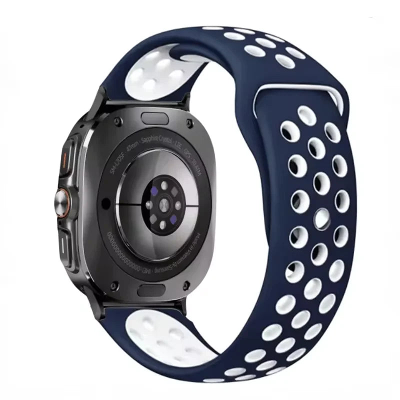 Two-tone Silicone Strap for Samsung Galaxy Watch Ultra 47mm Sports Breathable Bracelet Wristband for Galaxy Watch Ultra Correa