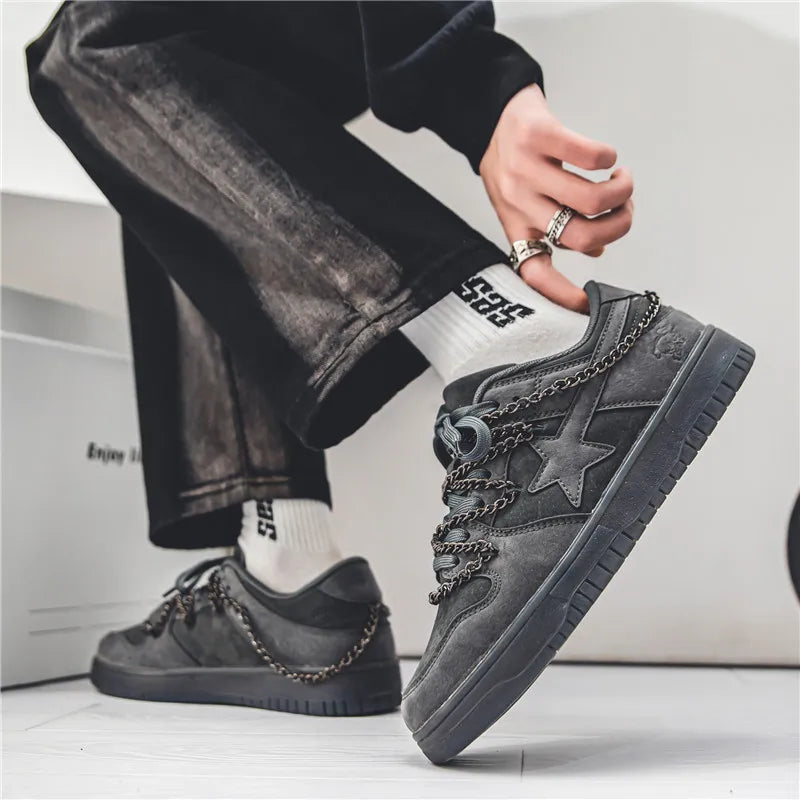 Four Seasons Men's Fashion Novel Retro Casual Wear Comfortable Sports Shoes