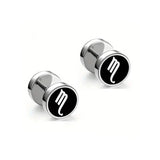 Men's Fashion Twelve Constellations Dumbbell Stainless Steel Earrings
