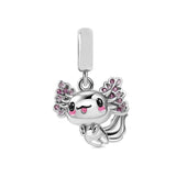 Cute 925 sterling silver cat pendant bead—fits original charm bracelets. Perfect for women and men.