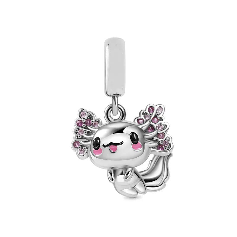 Cute 925 sterling silver cat pendant bead—fits original charm bracelets. Perfect for women and men.