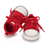5-Colors Classic Baby Shoes Boys Baby Girls Casual Canvas Sneakers Lace Up Infant Toddler Rubber Anti-slip Newborn Baby Shoes
