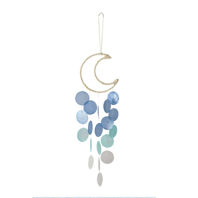 Natural Shell Wind Chimes - Bohemian Dream Catchers for Kids' Room or Nursery Decor, Unique New Year Gift Idea