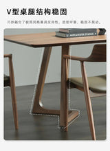 "Luxury Italian-style wooden dining table—modern, waterproof, and perfect for kitchen or living spaces.