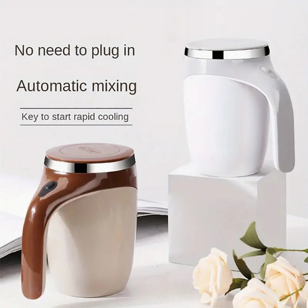 1PC  Smart Stirring Mug - Automatic Stirring Coffee Cup with Long-Lasting Variable Frequency Technology for Effortless Mixing -