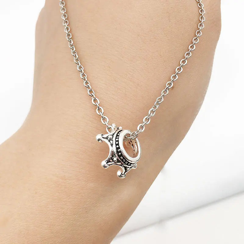 50pcs small crown alloy charms—perfect for DIY jewelry, hair accessories, and crafts