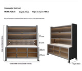 Kitchen Sideboard - Multifunctional Cabinet for Dining Room or Kitchen, Storage & Display Furniture