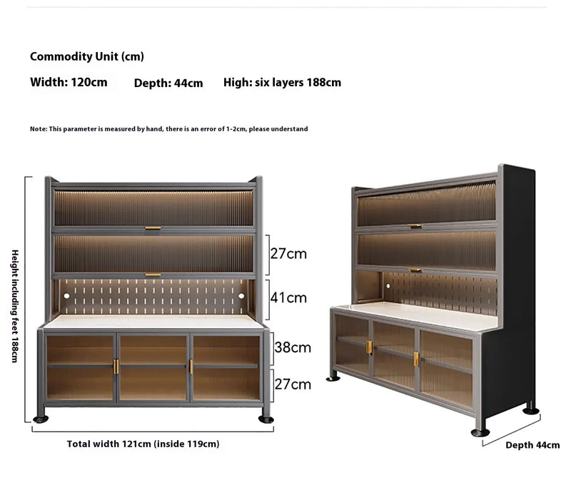 Kitchen Sideboard - Multifunctional Cabinet for Dining Room or Kitchen, Storage & Display Furniture