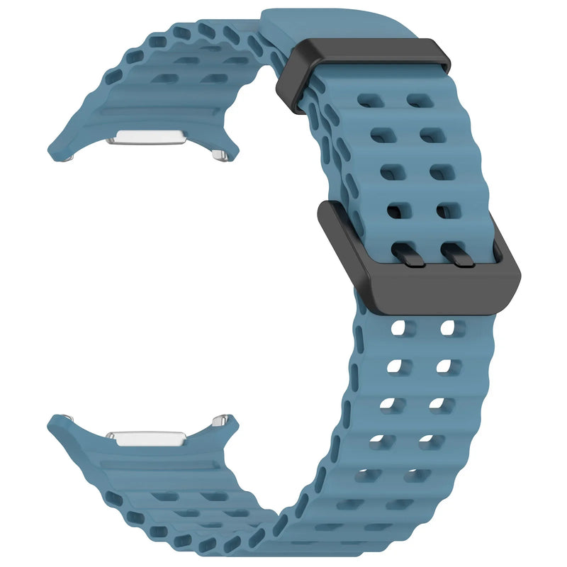 Official Ocean Silicone Strap For Samsung Galaxy Watch 7 Ultra 47mm Watchband Replacement Bracelet For Galaxy Watch Ultra Correa