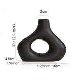 Nordic Ceramic Flower Vase - Stylish Home or Office Decor, Bookshelf Accent with Original Design