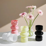 Nordic Glass Vase - Stylish Home Decor for Room or Desktop Flower Display