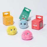 1/3pcs plush interactive toy balls—smart, touch-activated with sound and catnip, perfect for playful cats and dogs.