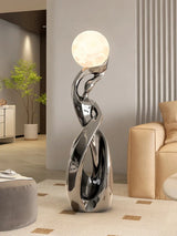 Abstract Art Statue - Nordic Living Room Floor Sculpture, Luminous Home Decor Ornament, Housewarming Gift