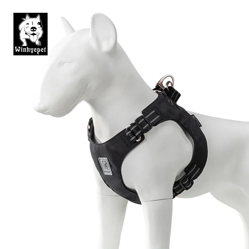 Winhyepet dog harness: lightweight chest strap for comfortable outdoor walking and travel