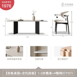 Mobile Nordic extending dining table—ideal for restaurants and living rooms, combining style and functionality."
