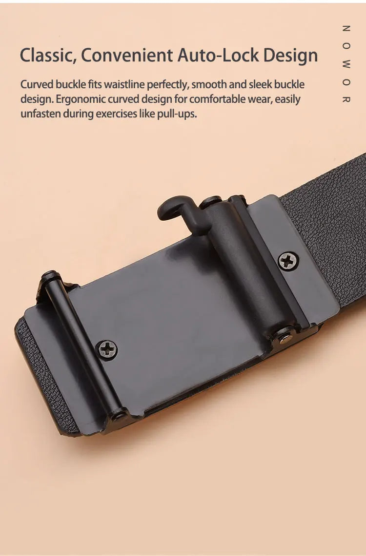 Men's Fashion Belt New High-Quality Toothless Automatic Buckle Men's Fashion Wear-Resistant Belt
