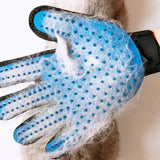 Pet grooming kit: 2-sided brush & glove for de-shedding and de-matting dogs, cats, rabbits.