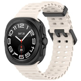 Official Ocean Silicone Strap For Samsung Galaxy Watch 7 Ultra 47mm Watchband Replacement Bracelet For Galaxy Watch Ultra Correa