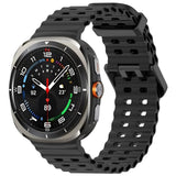 Official Ocean Silicone Strap For Samsung Galaxy Watch 7 Ultra 47mm Watchband Replacement Bracelet For Galaxy Watch Ultra Correa