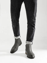 Men's Comfortable Ankle Leather Boots Men's Fashion Brand