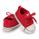 5-Colors Classic Baby Shoes Boys Baby Girls Casual Canvas Sneakers Lace Up Infant Toddler Rubber Anti-slip Newborn Baby Shoes