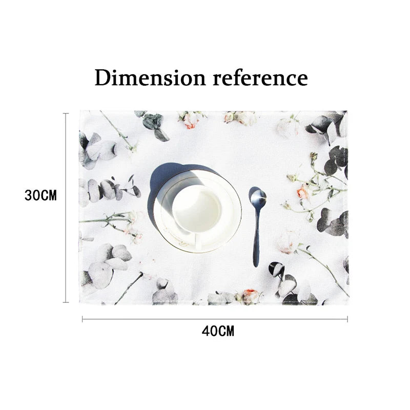 2pcs Beautiful African Woman Placemats - Set of 2 Linen Table Mats for Kitchen and Dining Table Decor