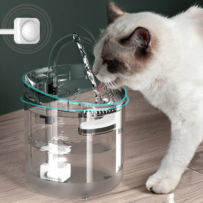 Automatic Pet Water Dispenser - Cat & Dog Drinking Fountain with Filter & Circulation System