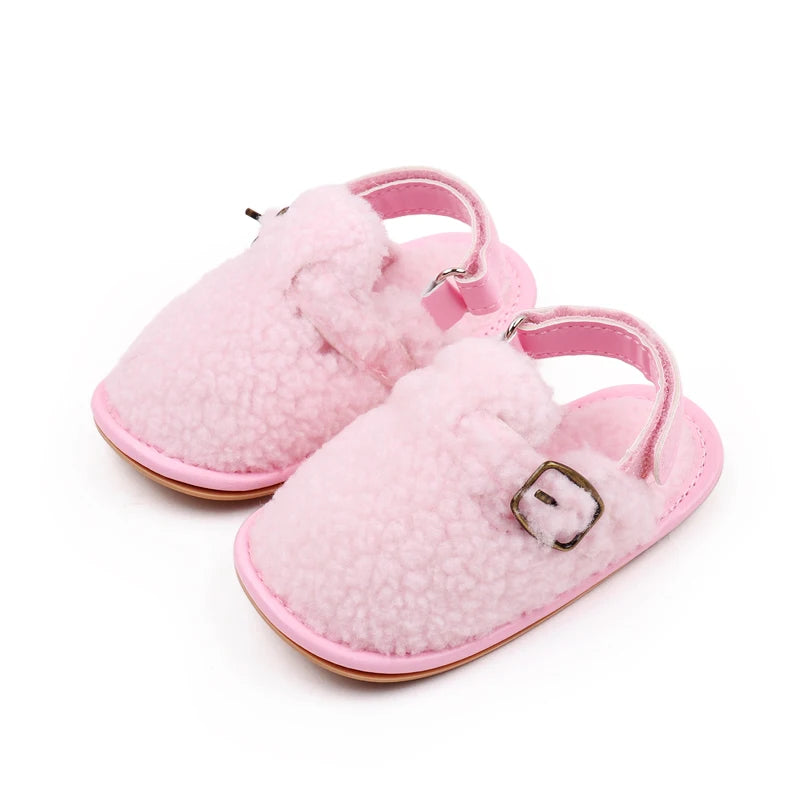 Baby Shoes Soft Cotton Plushy Winter and Autumn Indoor Prewalking 0-18 Months Baby Toddler Wear Comfortable Fashion Baby Shoes