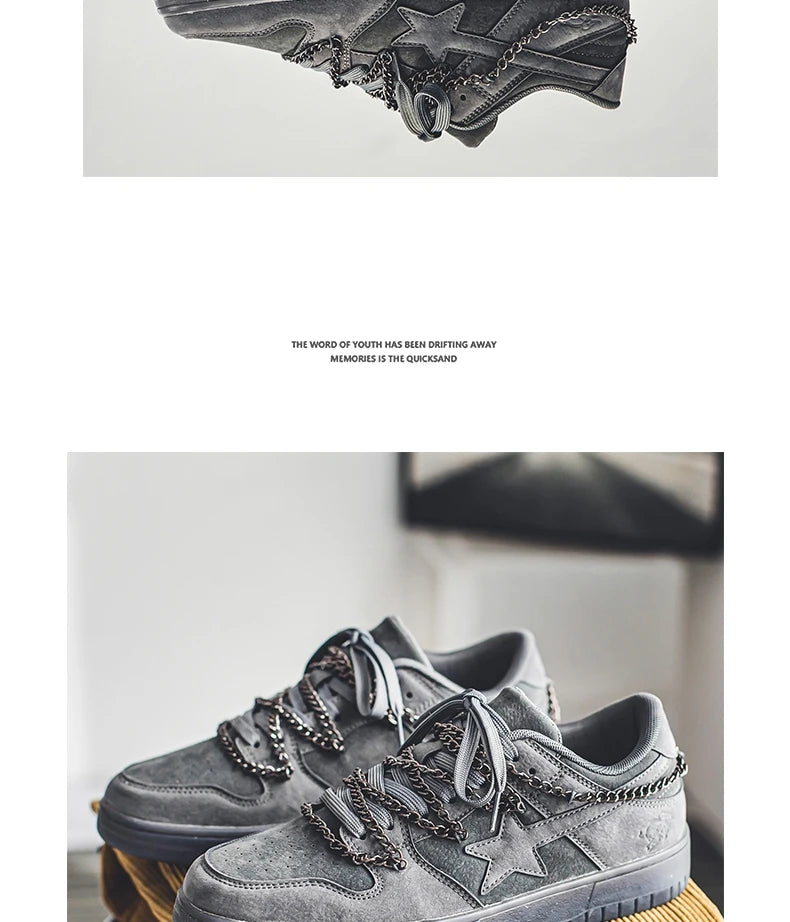 Four Seasons Men's Fashion Novel Retro Casual Wear Comfortable Sports Shoes