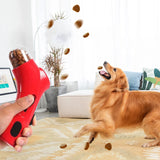 Interactive Pet Treat Launcher - Food Dispenser Gun for Dog & Cat Exercise and Trainin