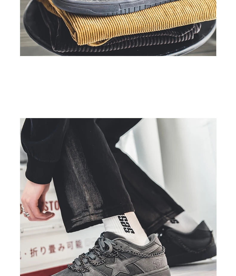Four Seasons Men's Fashion Novel Retro Casual Wear Comfortable Sports Shoes