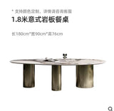 Modern marble kitchen dining table—luxury mid-century design perfect for home and living spaces."