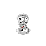 Cute 925 sterling silver cat pendant bead—fits original charm bracelets. Perfect for women and men.