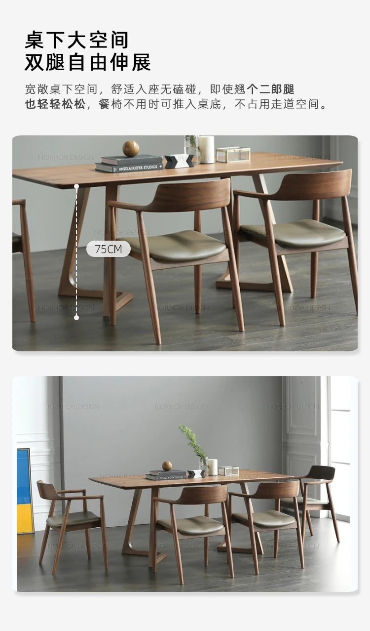 "Luxury Italian-style wooden dining table—modern, waterproof, and perfect for kitchen or living spaces.