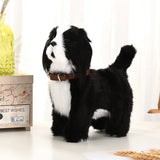 Voice-controlled electric dog toy plush with music, perfect for kids and as a gift.