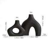 Nordic Ceramic Flower Vase - Stylish Home or Office Decor, Bookshelf Accent with Original Design