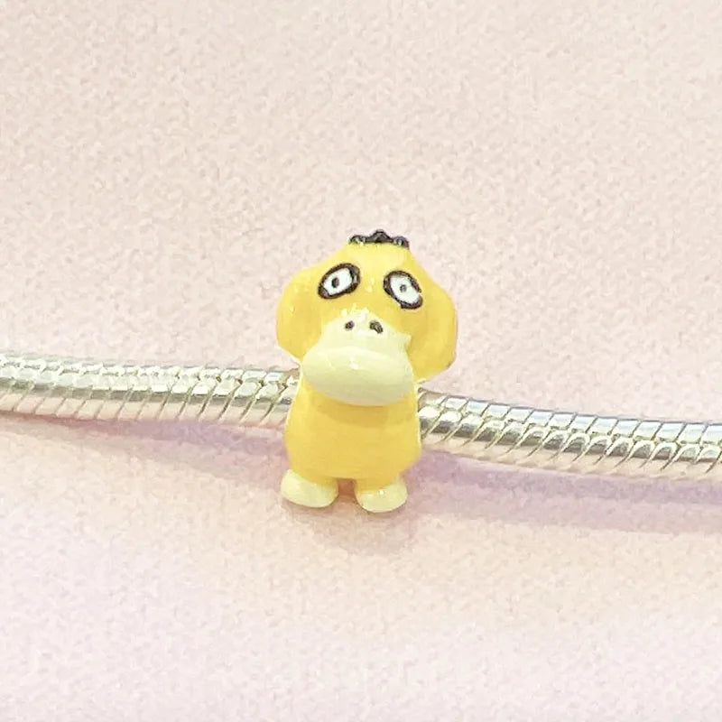 Cute 925 sterling silver cat pendant bead—fits original charm bracelets. Perfect for women and men.