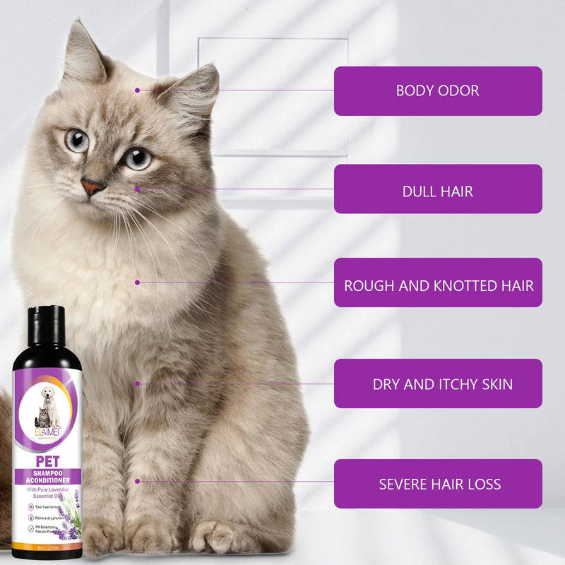 Dog Shampoo - Stain Removal, Hair Care, Itch Relief & Odor Control with Nourishing Formula