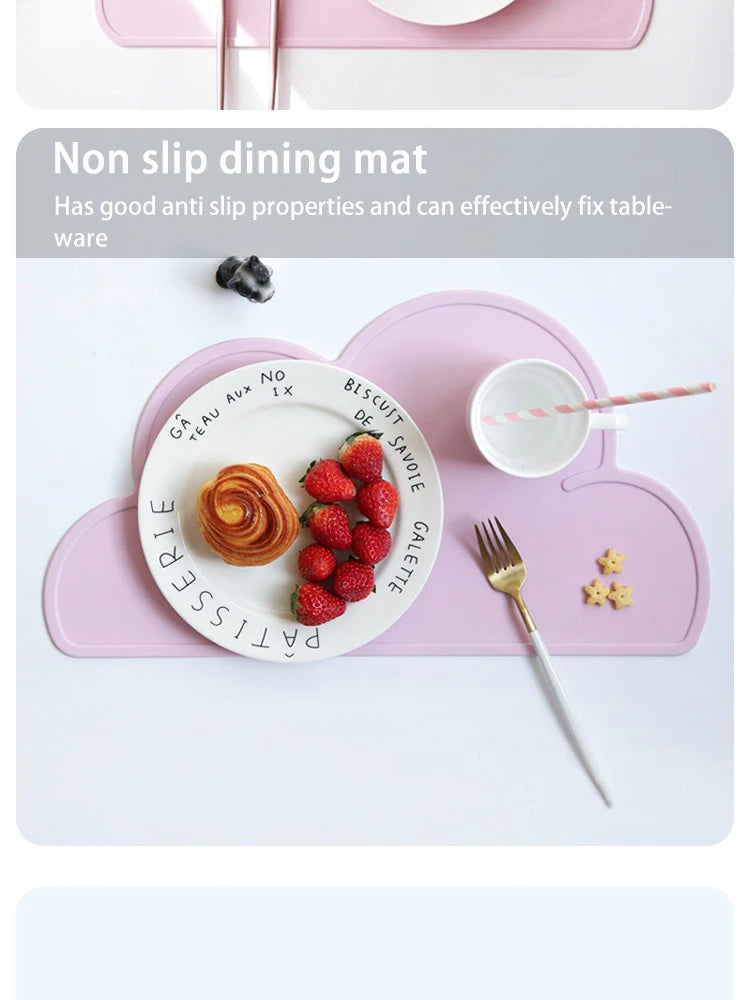 Non-Slip Pet Feeding Mat - Waterproof & Easy-to-Clean Silicone Placemat for Cats and Dogs