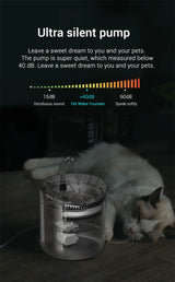 Automatic Pet Water Dispenser - Cat & Dog Drinking Fountain with Filter & Circulation System