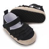 Newborn Baby Shoes Girls' Baby Baby Shoes Princess Flower Baby Cotton Sole First Walking Shoes For 0-18 Months