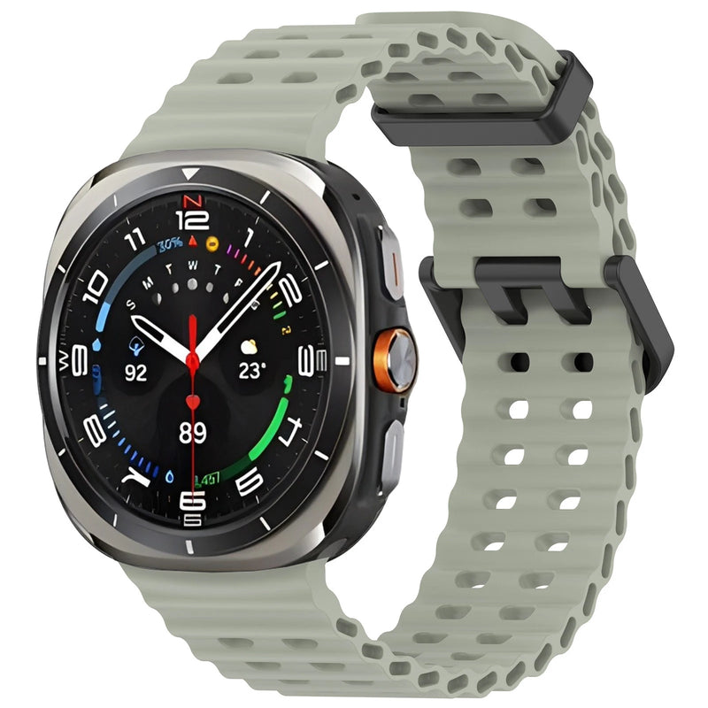 Official Ocean Silicone Strap For Samsung Galaxy Watch 7 Ultra 47mm Watchband Replacement Bracelet For Galaxy Watch Ultra Correa