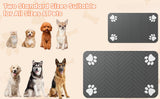 Absorbent Pet Feeding Mat - Waterproof Rubber-Backed Bowl Mat for Dogs & Cats, Quick-Drying Design