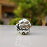 Cute 925 sterling silver cat pendant bead—fits original charm bracelets. Perfect for women and men.