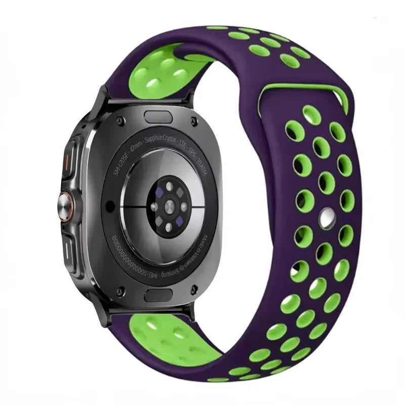 Two-tone Silicone Strap for Samsung Galaxy Watch Ultra 47mm Sports Breathable Bracelet Wristband for Galaxy Watch Ultra Correa