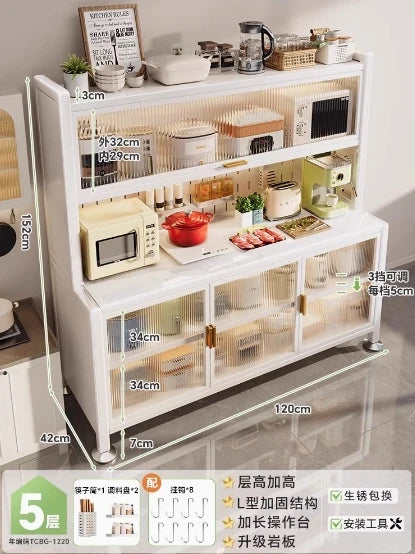 Kitchen Sideboard - Multifunctional Cabinet for Dining Room or Kitchen, Storage & Display Furniture